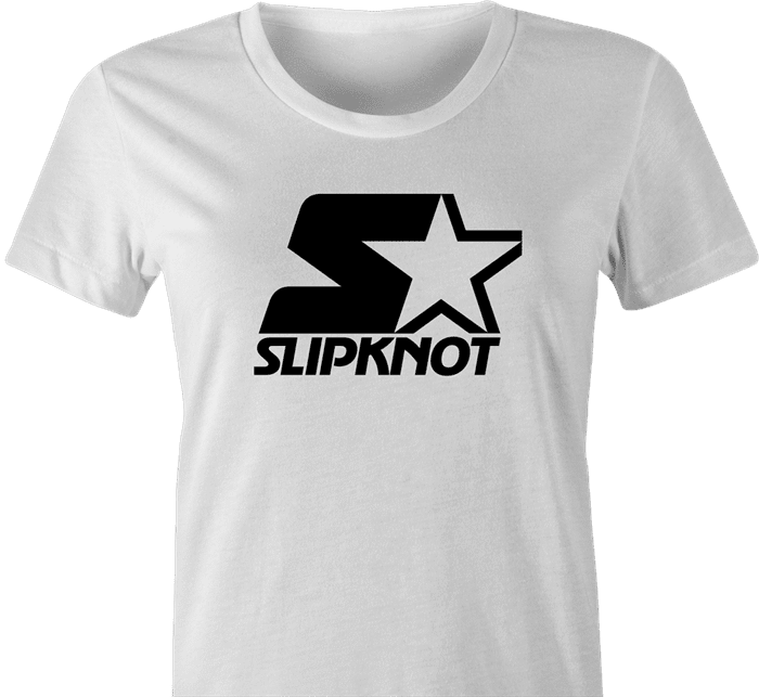 Slipknot Heavy Metal Starter Parody women's t-shirt white