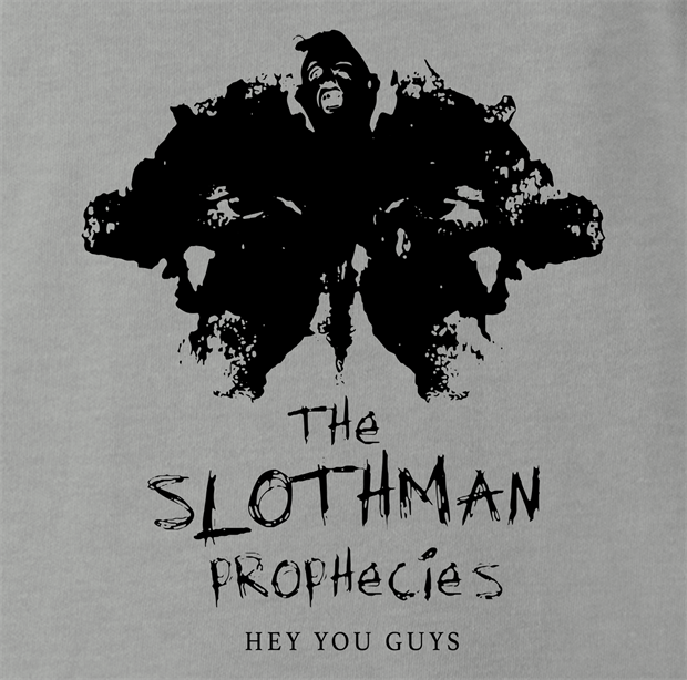 funny sloth from goonies mothman prophecies mashup t-shirt men's ash grey