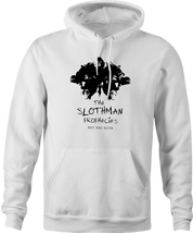 funny sloth from goonies mothman prophecies mashup hoodie men's white 