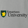 funny Smartass University t-shirt grey