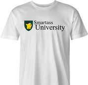 funny Smartass University t-shirt white men's 