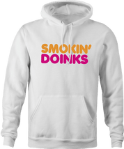 Funny Smokin' Doinks In Amish Weed White Hoodie