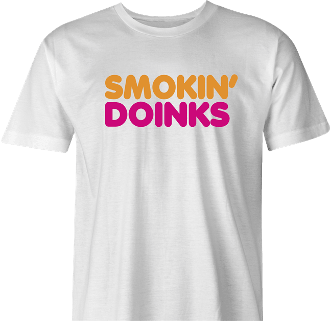 Funny Smokin' Doinks In Amish Weed White Men's T-Shirt