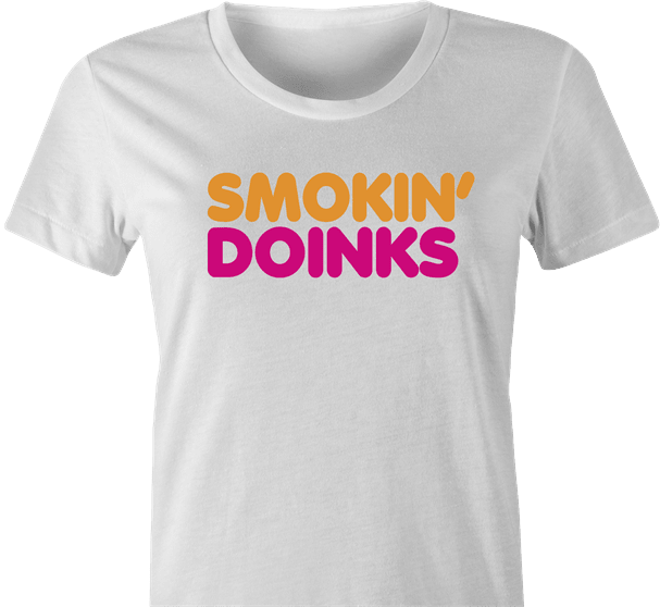 Funny Smokin' Doinks In Amish Weed White Women's T-Shirt