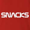 funny nasa snacks parody logo red t-shirt
