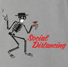funny Social Distancing for COVID-19 Parody ash grey t-shirt
