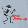 funny Social Distancing for COVID-19 Parody light Blue t-shirt