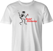 funny Social Distancing for COVID-19 Parody white men's t-shirt