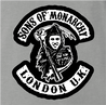Funny prince william monarchy sons of anarchy ash grey t-shirt