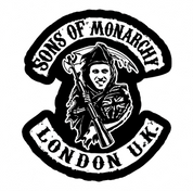 Funny prince william monarchy sons of anarchy white t-shirt
