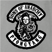 sons of anarchy kim jong il north korea ash grey t-shirt