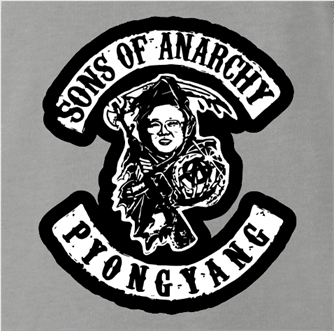 sons of anarchy kim jong il north korea ash grey t-shirt