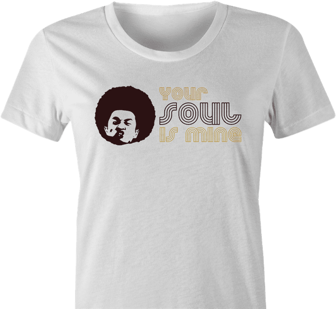 funny mortal kombat shang tsung soul is mine white t-shirt women's