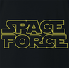 Funny Space Force Star Trek Parody Black T-Shirt