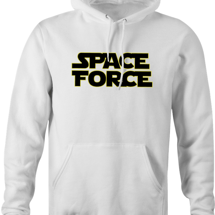 Funny Space Force Star Trek Parody White Hoodie