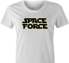 Funny Space Force Star Trek Parody White Women's T-Shirt