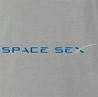Funny Space Ex sex ash gray t-shirt