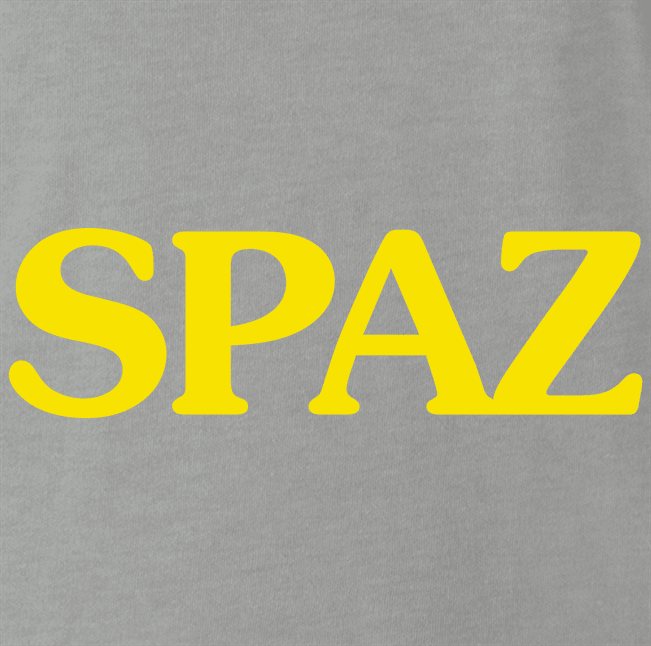 Funny Spaz Canned Food Parody Ash Grey T-Shirt