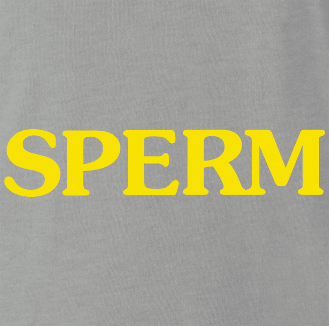 Funny Canned Sperm Parody Ash Grey T-Shirt