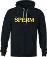 Funny Canned Sperm Parody Black Hoodie