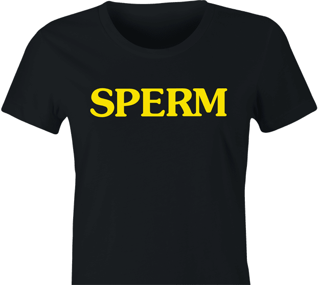 Funny Canned Sperm Parody Women's Black