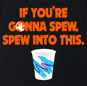 Funny Wayne's World Garth Spew Into This Black T-Shirt