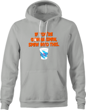 Funny Wayne's World Garth Spew Into This Ash Grey Hoodie