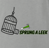 funny Spring a Leak Play On Words Sprung A Leak ash grey t-shirt