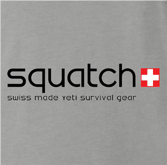 funny bigfoot squatch swatch ash t-shirt 