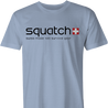 funny bigfoot squatch swatch men's light blue t-shirt 