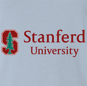 funny stanford university misspelled t-shirt men's light blue