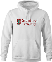 funny stanford university misspelled hoodie men's white