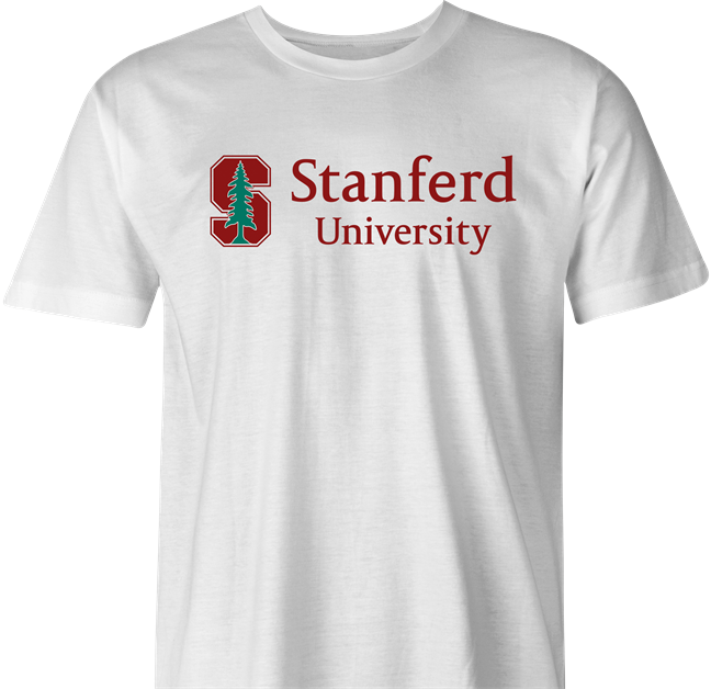 funny stanford university misspelled t-shirt men's white