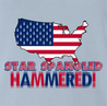 funny Star spangle hammered drinking tshirt murica! light Blue t-shirt