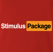 funny Stimulus package innuedndo Parody Red t-shirt