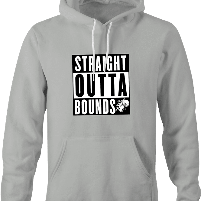 Funny Hip Hop Meets Golf Straight Out Of Bounds - Golfers With Attitude Mashup t-shirt Ash Grey hoodie
