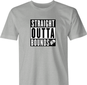 Funny Hip Hop Meets Golf Straight Out Of Bounds - Golfers With Attitude Mashup men's t-shirt