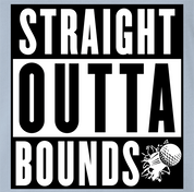 Funny Hip Hop Meets Golf Straight Out Of Bounds - Golfers With Attitude Mashup Light Blue t-shirt