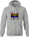 funny Straight Out Of The Closet Gay Parody t-shirt Ash Grey hoodie