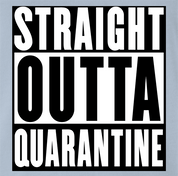 funny Straight-Outta-Quarentine -  Straight-Outta-compton Parody white men's t-shirt