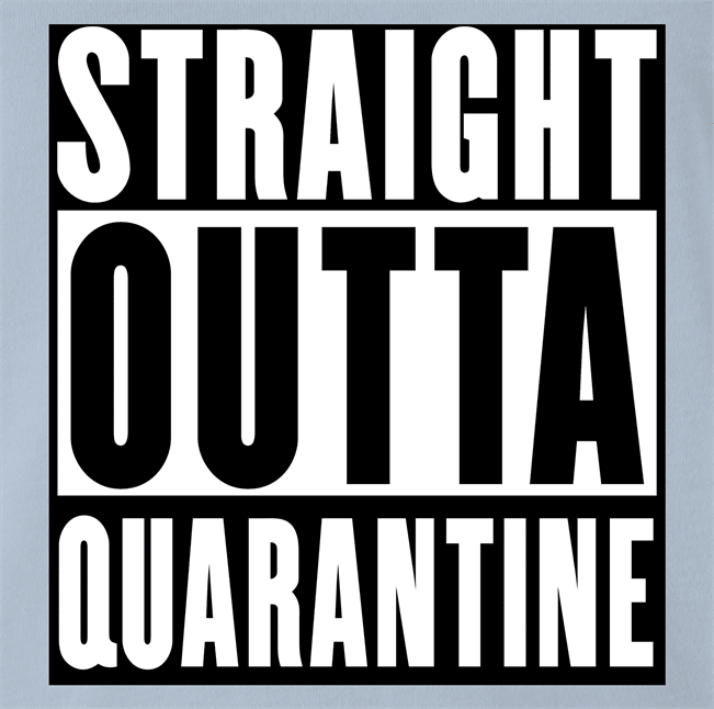 funny Straight-Outta-Quarentine -  Straight-Outta-compton Parody white men's t-shirt