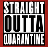 funny Straight-Outta-Quarentine -  Straight-Outta-compton Parody red men's t-shirt