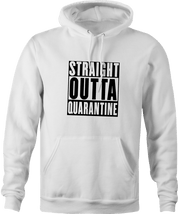 funny Straight-Outta-Quarentine -  Straight-Outta-compton Parody white men's hoodie