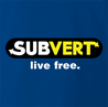 Funny subvert fetish subway prody royal blue t-shirt