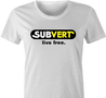 Funny subvert fetish subway prody women's t-shirt