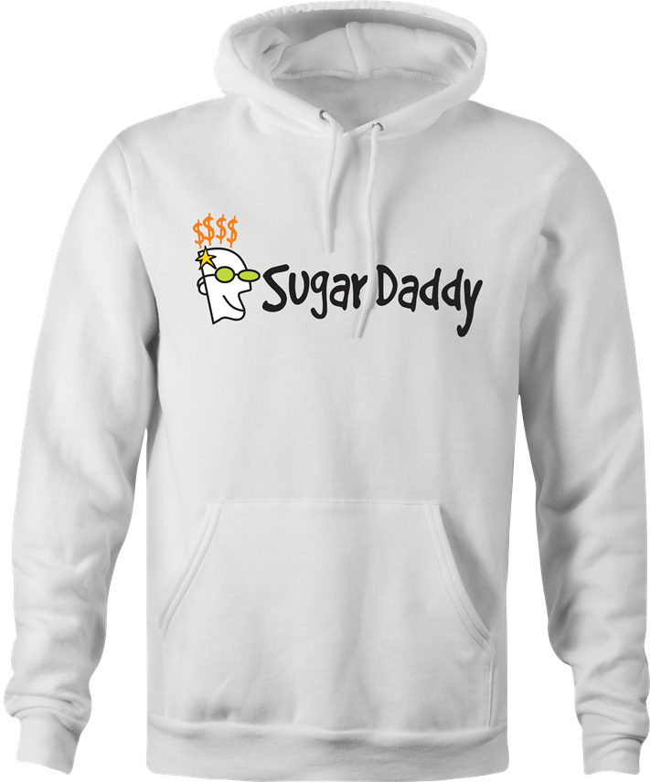 Funny Go Sugar Daddy  Parody White Hoodie