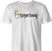 Funny Go Sugar Daddy  Parody White Men's T-Shirt