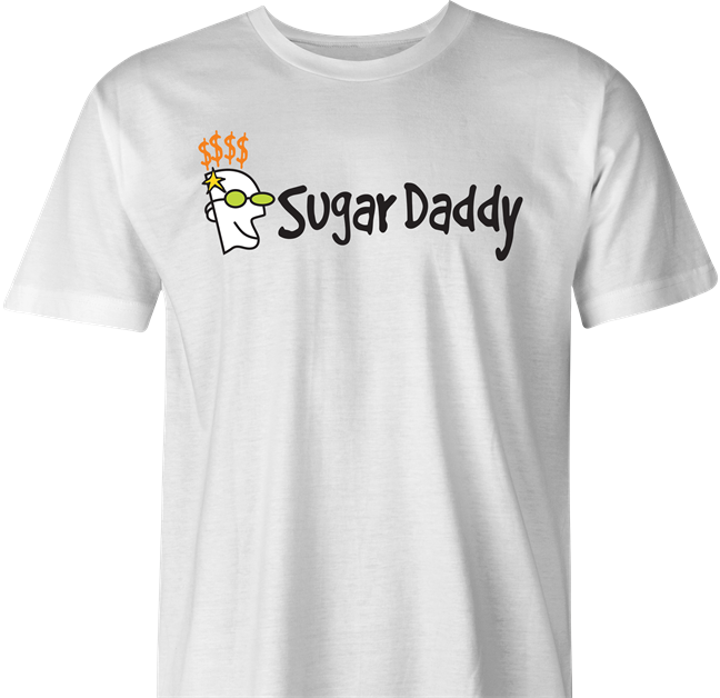 Funny Go Sugar Daddy  Parody White Men's T-Shirt