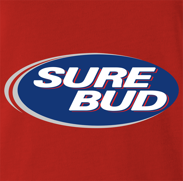 funny SOk, Sure Bud, Whatever You Say Sarcastic Red t-shirt