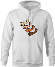 funny Forearms Four arms Play On Words Parody white hoodie